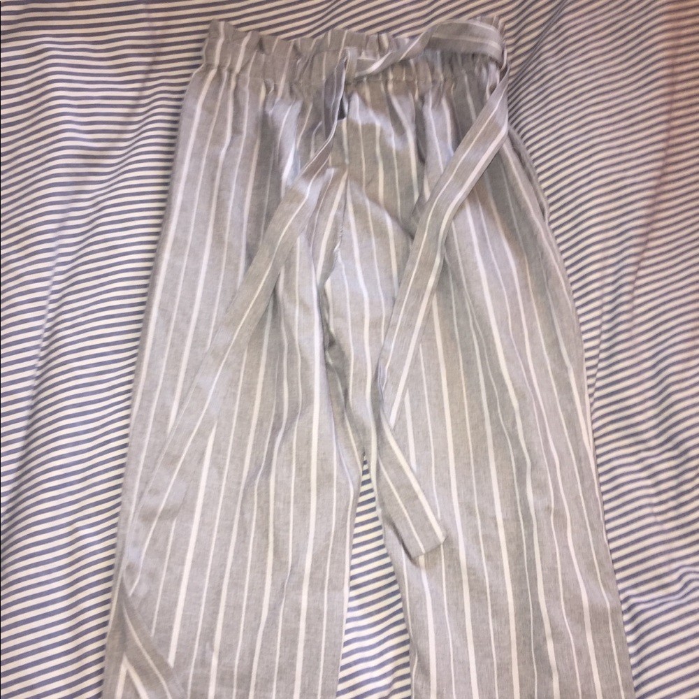 Zaful paperbag striped pants